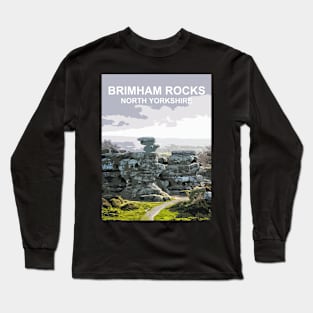 Brimham Rocks North Yorkshire England UK Long Sleeve T-Shirt